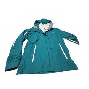 Columbia Waterproof Outdoor Jacket Teal Blue Size Medium